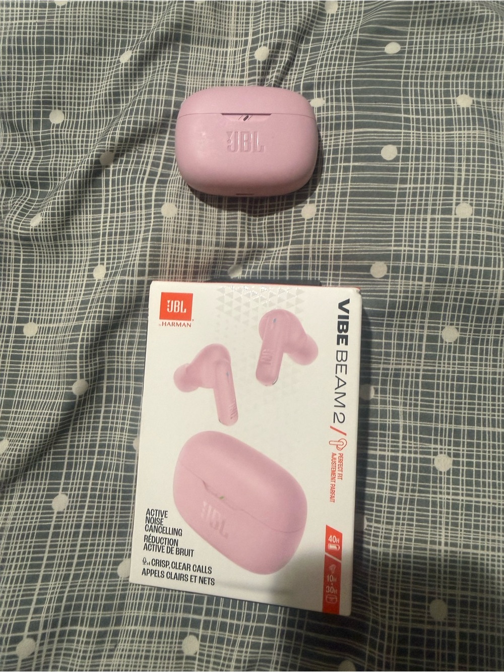 JBL Pink True Wireless Earbuds with Charging Case